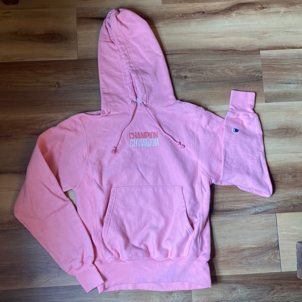 Pink Champion hoodie size XS